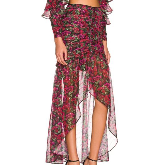 Majorelle Giana Maxi Skirt in Winter Berry NWOT Size Small - Picture 3 of 4